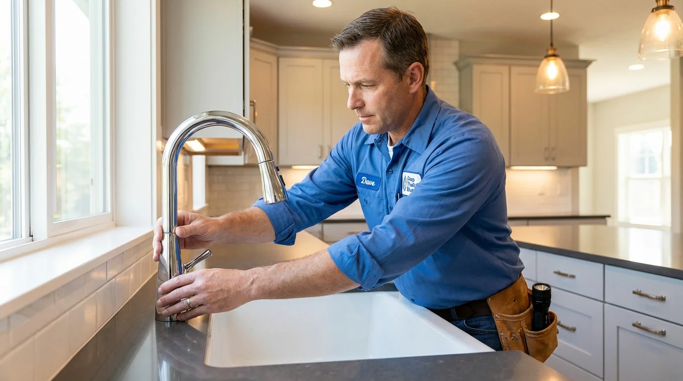 Kitchen faucet installation by Johns Plumbing LLC in Shandon