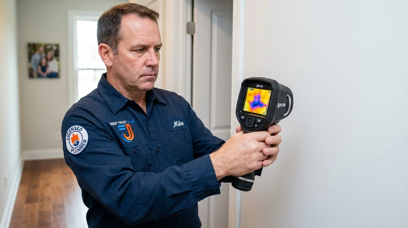 Thermal imaging leak detection by Johns Plumbing LLC in Shandon